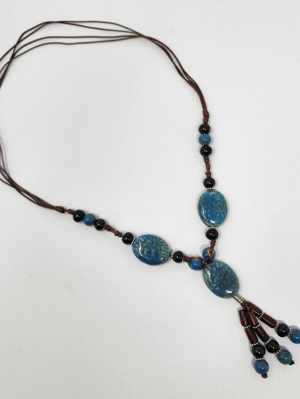 Ocean Breeze Boho Statement Necklace View 6
